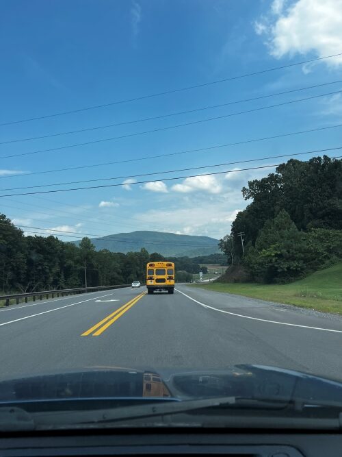 driving my new school bus home